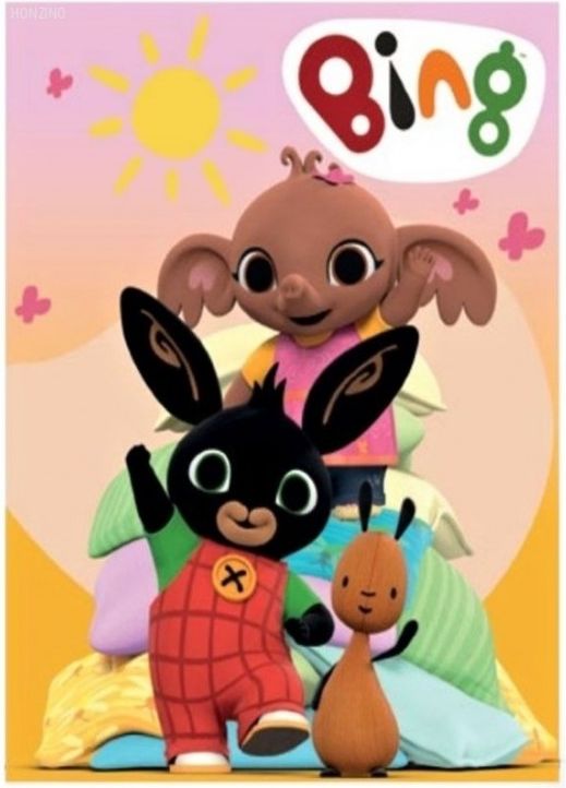 Setino · Dětská fleecová deka Zajíček Bing Bunny, Flop a Sula - 100 x 140 cm - obrázek 1