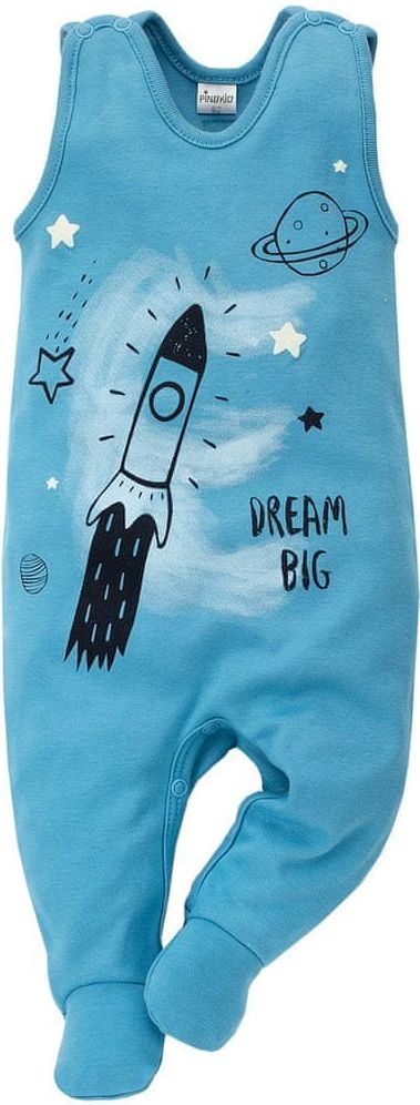 PINOKIO chlapecké dupačky Big Dream 50 modrá - obrázek 1