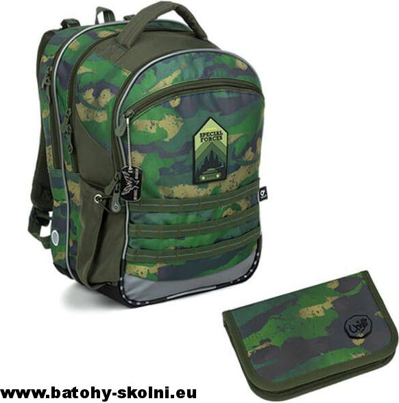 Školní batoh Maskáčový Topgal 2 dílný set COCO 19015 Small - obrázek 1