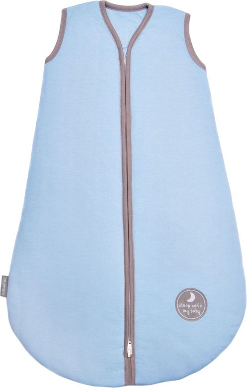 Natulino dětský letní spací pytel pro miminko, NATURAL BLUE / WARM GREY, 1vrstvý, S (0 - 6 měsíců) - obrázek 1