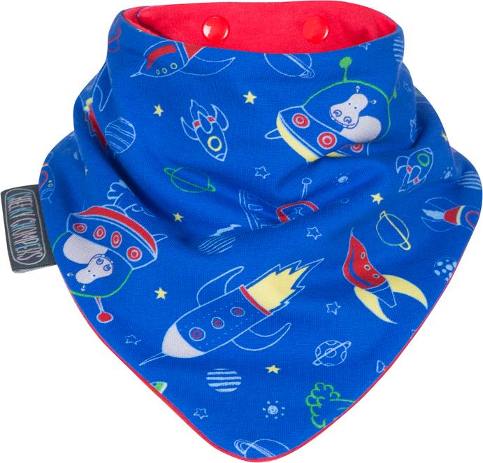 Slintáčky Red Stripes & Rockets Neckerbibs - obrázek 3