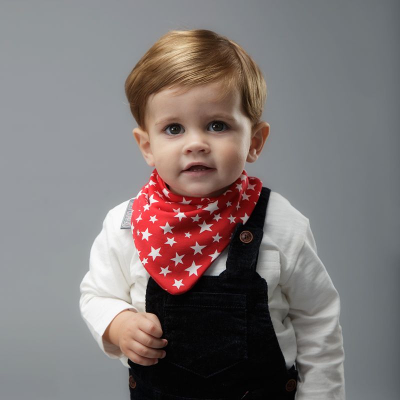 Slintáček RED STARS & STRIPES Neckerbibs - obrázek 2
