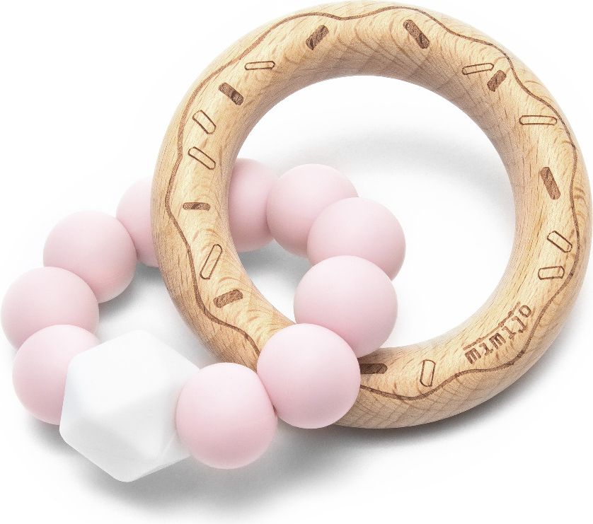 Silikonové kousátko Růžový donut - obrázek 1