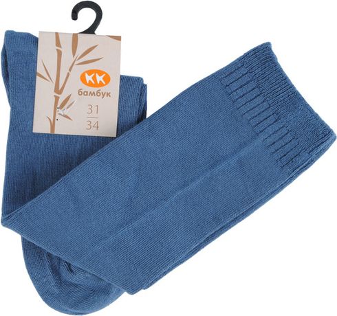 Kolev & Kolev Bambusové podkolenky modré jeans Velikost: 27 - 30 - obrázek 1