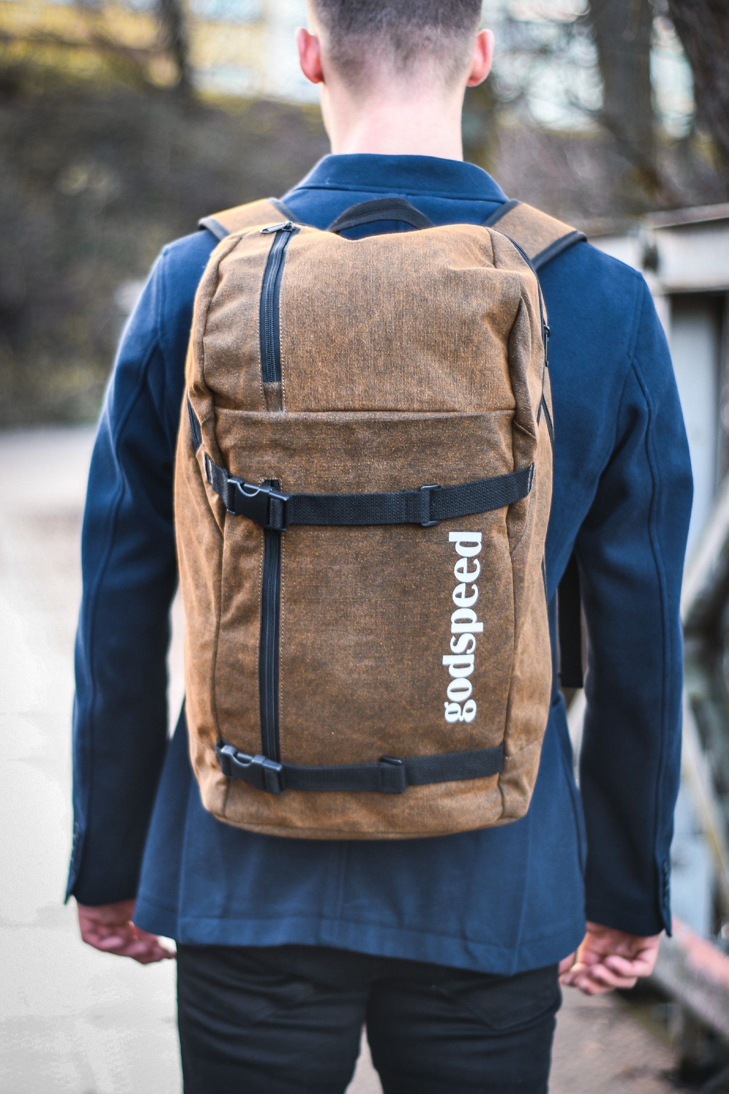 TopBags Unisex studentský batoh Discoverer - Khaki 30 l - obrázek 2