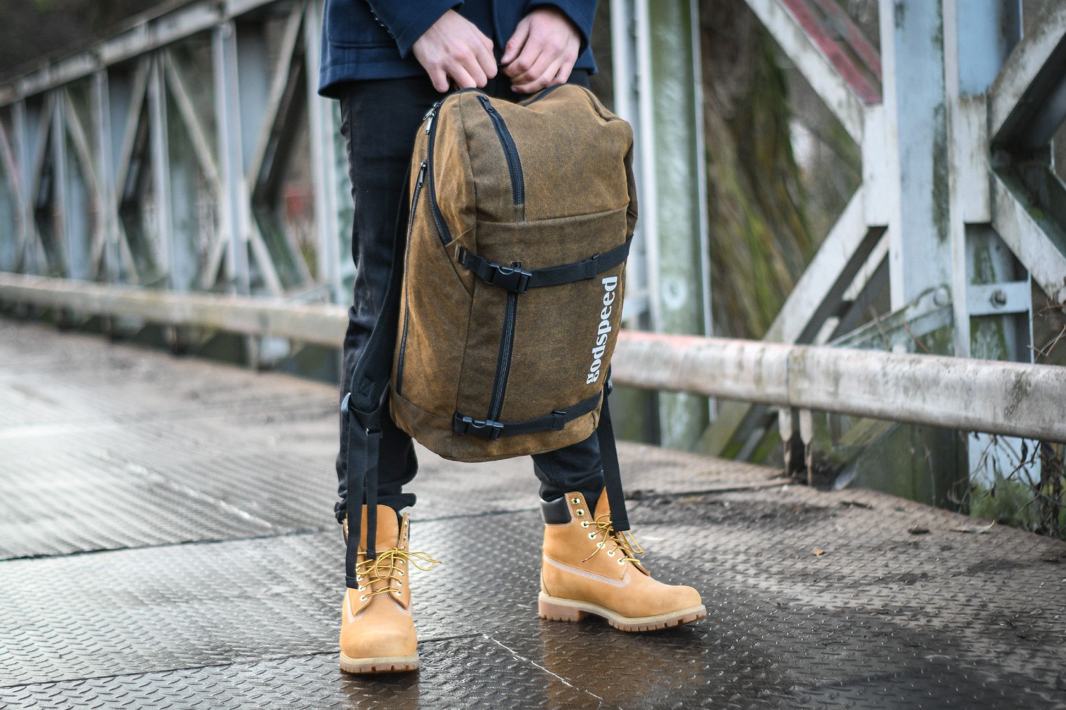 TopBags Unisex studentský batoh Discoverer - Khaki 30 l - obrázek 3