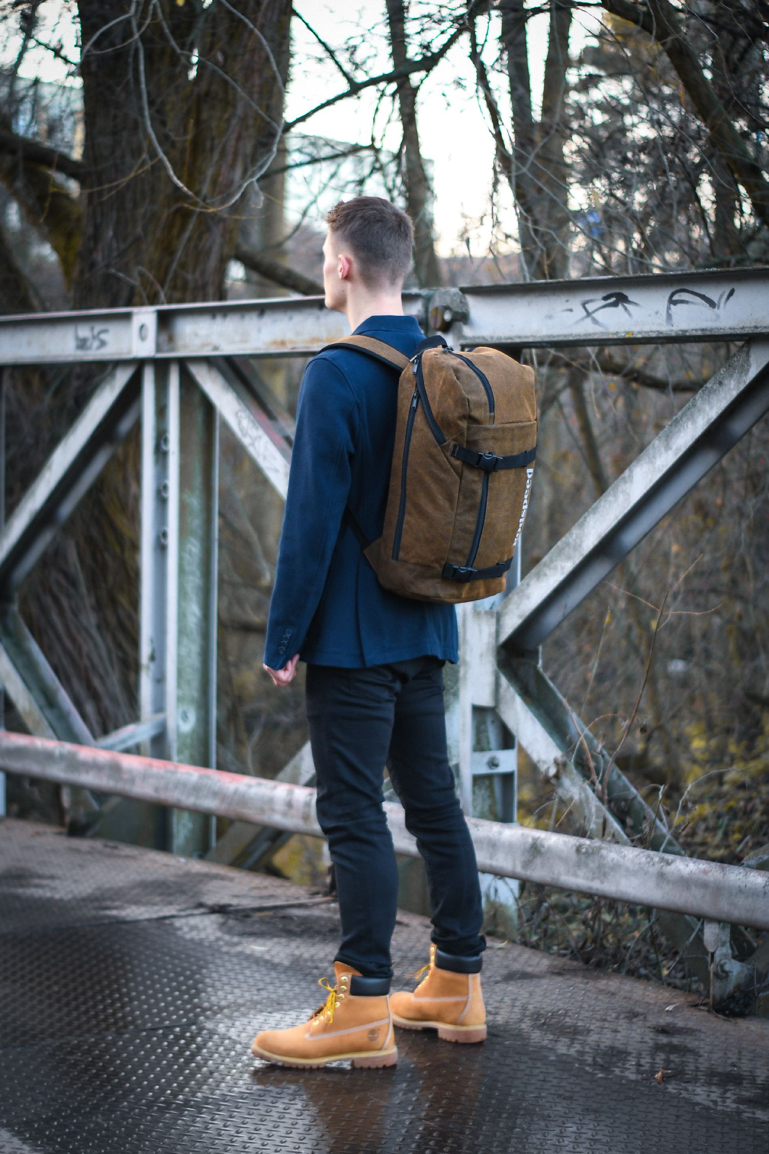 TopBags Unisex studentský batoh Discoverer - Khaki 30 l - obrázek 4