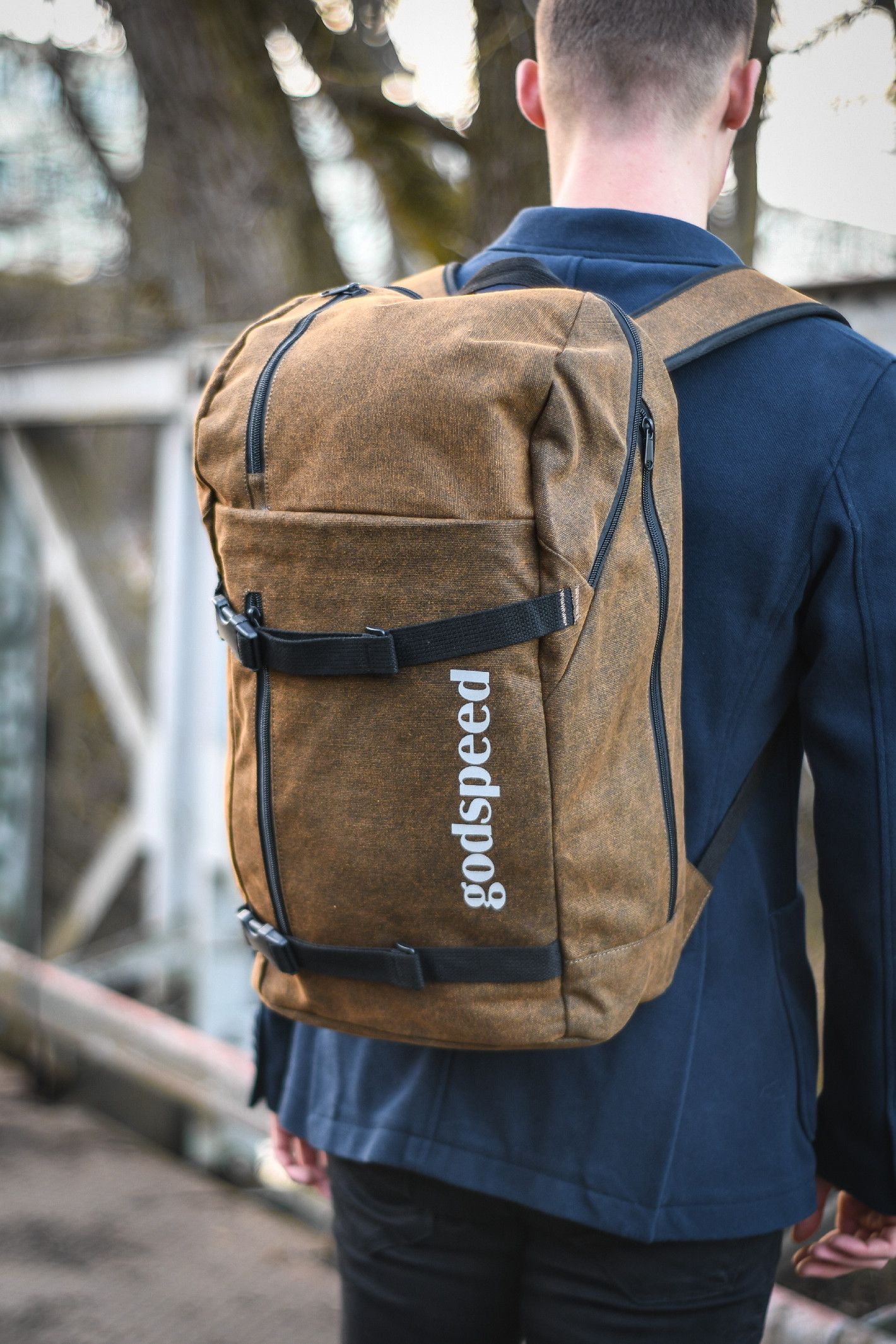 TopBags Unisex studentský batoh Discoverer - Khaki 30 l - obrázek 5