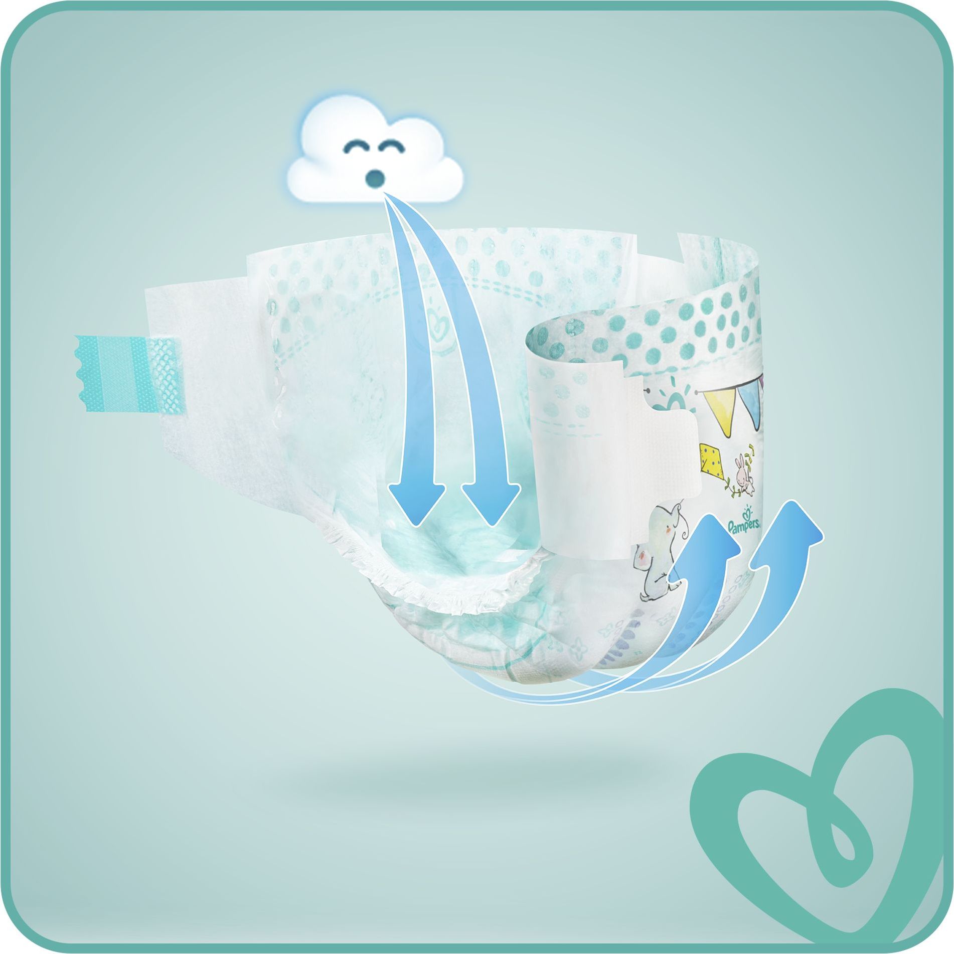Pampers Active Baby vel. 2 Mini dětské pleny 76 ks - obrázek 3