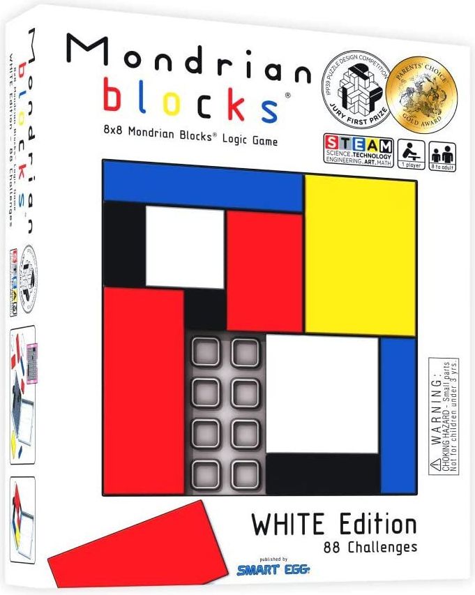 Mondrian Blocks white edition logická hra - obrázek 1