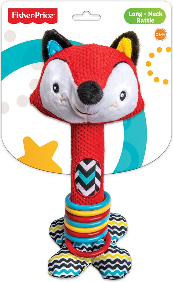 Fisher-Price Chrastítko s kroužky liška - obrázek 1