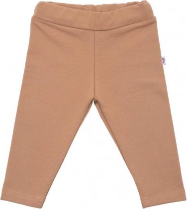 Kojenecké bavlněné legíny New Baby Leggings hnědé, Hnědá, 80 (9-12m) - obrázek 1