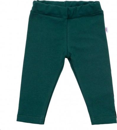 Kojenecké bavlněné legíny New Baby Leggings tmavě zelené, Zelená, 74 (6-9m) - obrázek 1