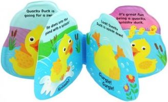 Dětská pískací knížka do vody Baby Mix kačenka, Dle obrázku - obrázek 1
