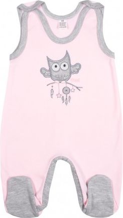 Kojenecké dupačky New Baby Owl růžové, Růžová, 56 (0-3m) - obrázek 1