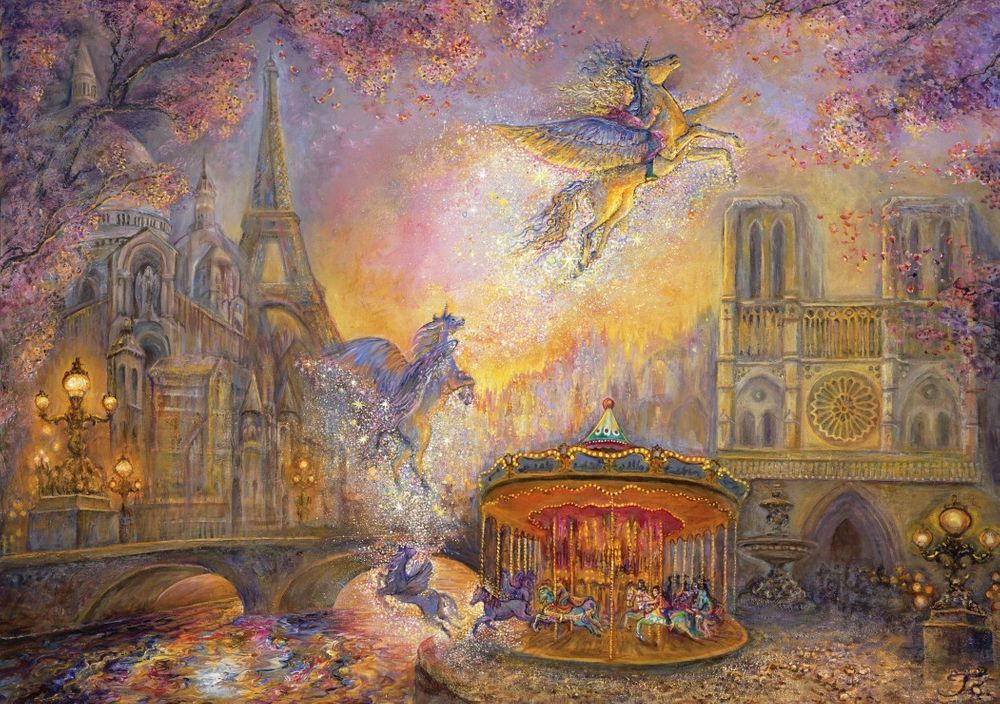 Grafika Puzzle 1500 dílků Josephine Wall - Magical Merry Go Round - obrázek 1