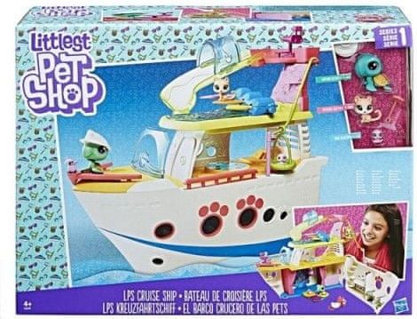 Hasbro Littlest Pet Shop Hrací set - výletní loď se 3 zvířátky - obrázek 1