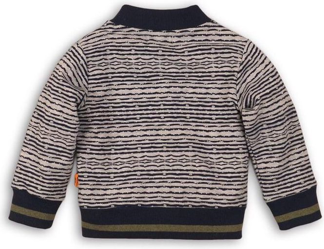 DIRKJE Mikina na zip B-SO BRIGHT GO GET THEM TIGER 74 Navy - Grey - obrázek 1