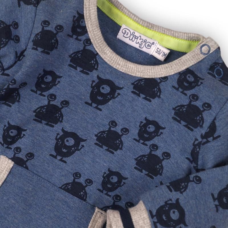 DIRKJE Overal B-SO SOFT MONSTER 68 Blue - obrázek 2