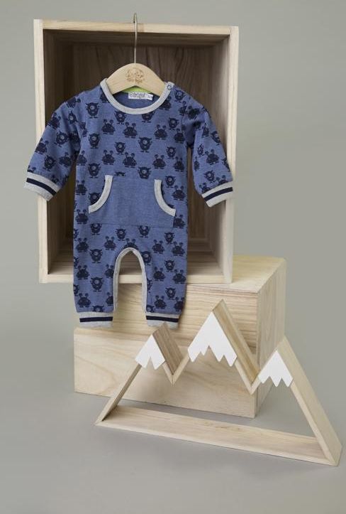 DIRKJE Overal B-SO SOFT MONSTER 68 Blue - obrázek 3