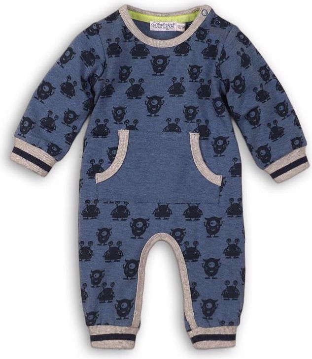 DIRKJE Overal B-SO SOFT MONSTER 68 Blue - obrázek 4