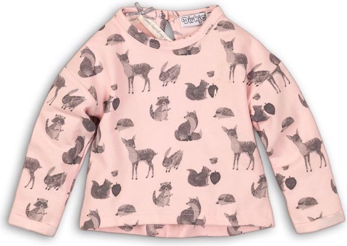 DIRKJE Tričko dlouhý rukáv B-SO SOFT LOVE 68 Pink - obrázek 4