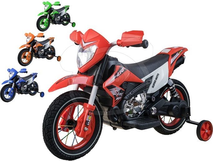 Ramiz elektrická motorka Cross s nafukovacími koly - modrá - obrázek 2