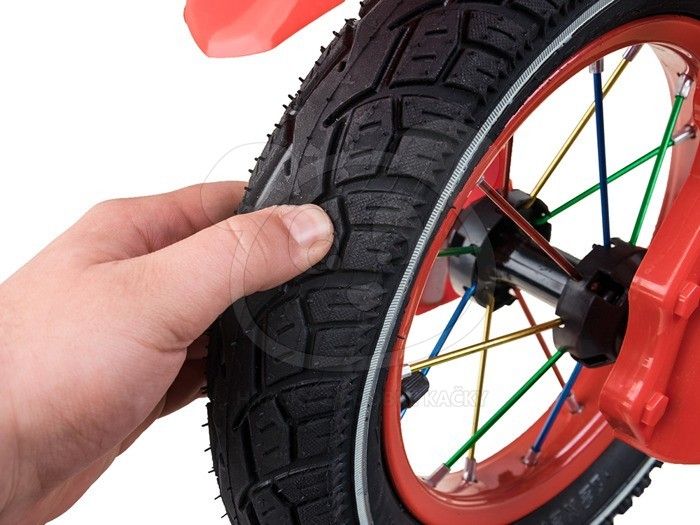 Ramiz elektrická motorka Cross s nafukovacími koly - modrá - obrázek 7