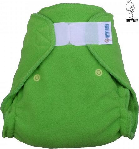 Svrchní kalhotky na suchý zip Katyv Baby fleece jablkové - obrázek 1