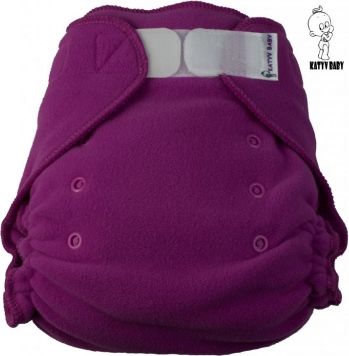 Svrchní kalhotky na patentky Katyv Baby fleece fialové (il.foto) - obrázek 1