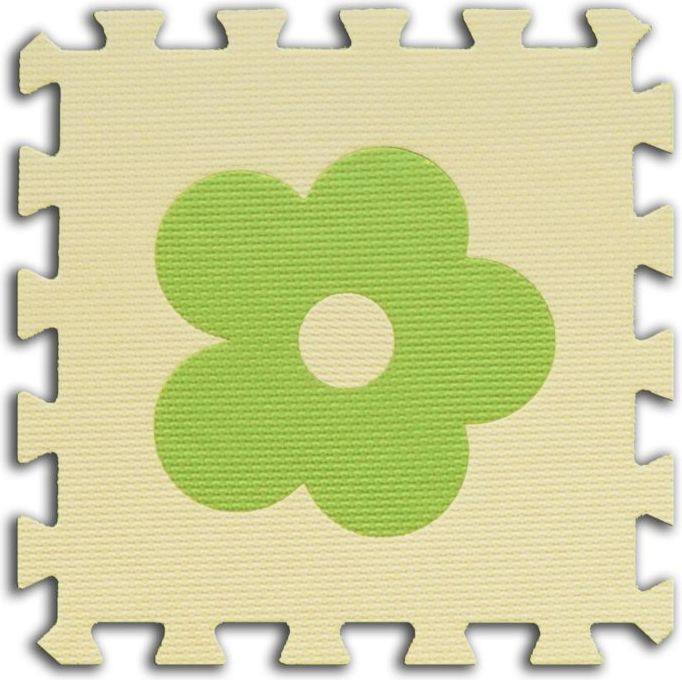 Pěnové BABY puzzle Kytičky, 1 díl Varianta: B - obrázek 1
