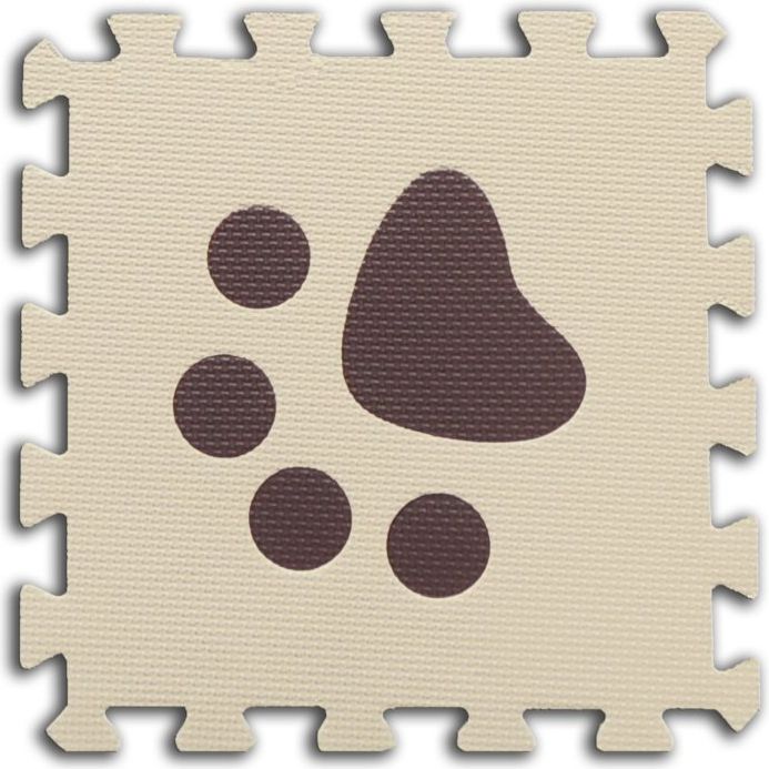 Pěnové BABY puzzle Tlapky, 1 díl Varianta: A - obrázek 1
