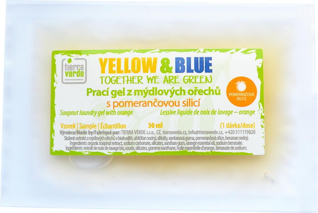 Prací gel s pomerančovou silicí, Tierra Verde Objem: 250 ml - obrázek 3