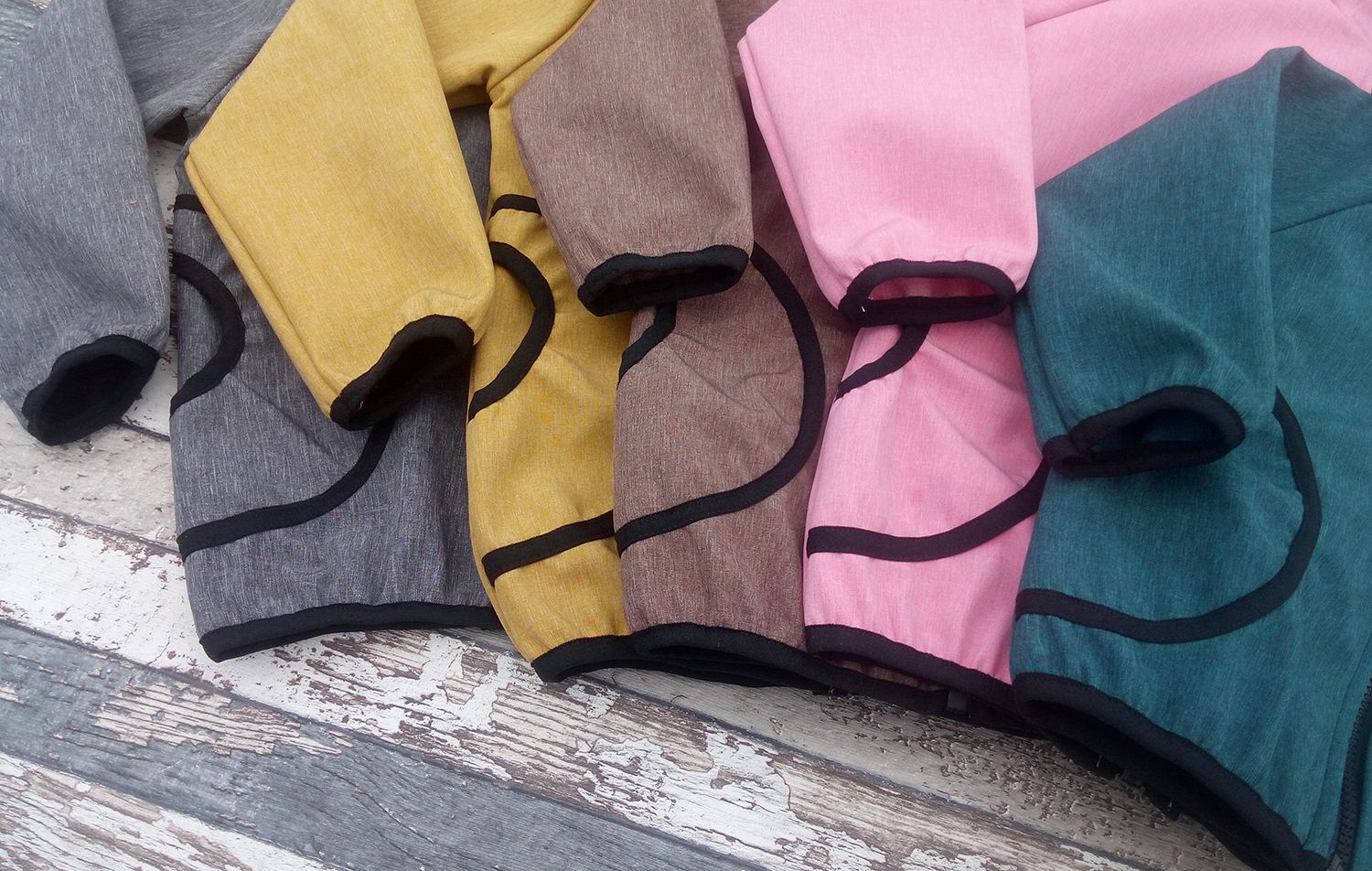 Softshellová bunda Yháček, zimní, žíhaná, růžová Velikost: 80 - obrázek 4