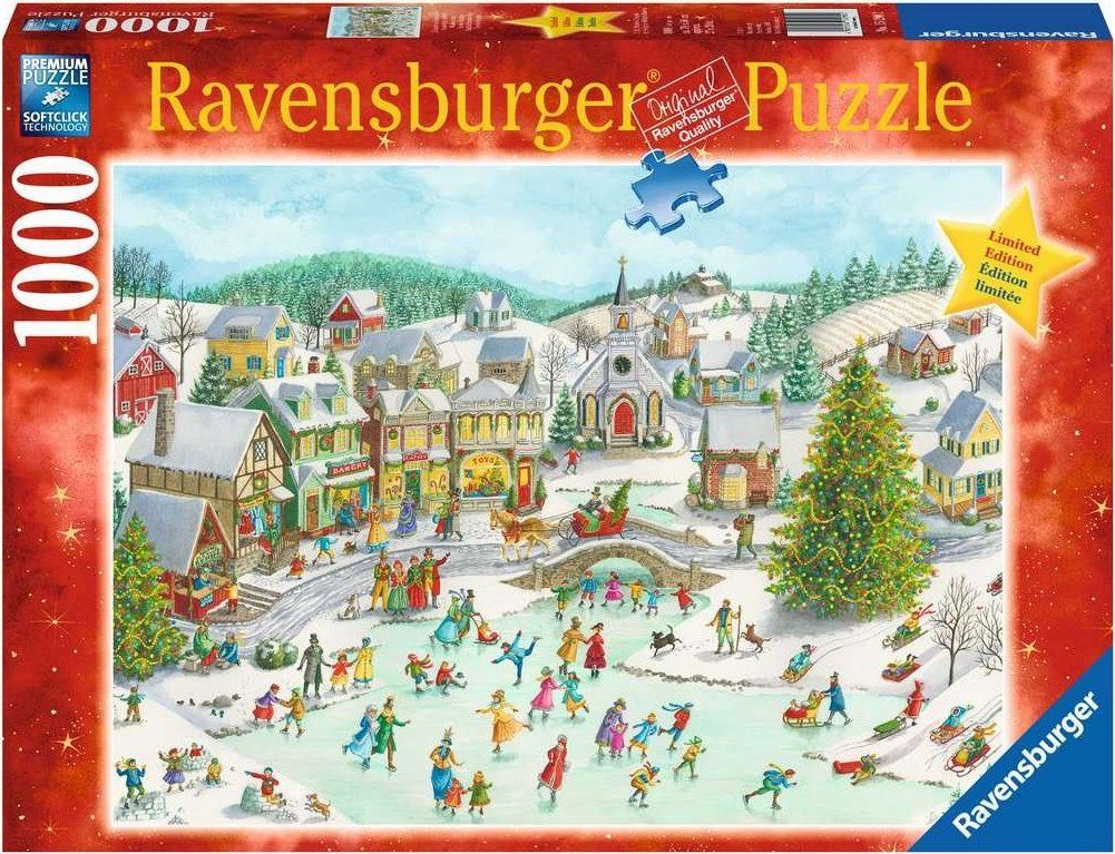 RAVENSBURGER Puzzle Vánoční bruslení 1000 dílků - obrázek 2