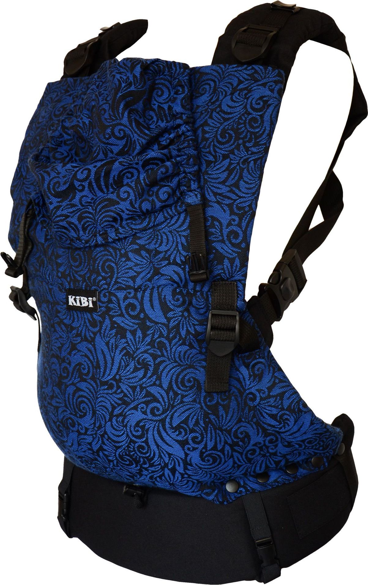Ergonomické nosítko KiBi EVO, Flora blue moon + chrániče popruhů - obrázek 2