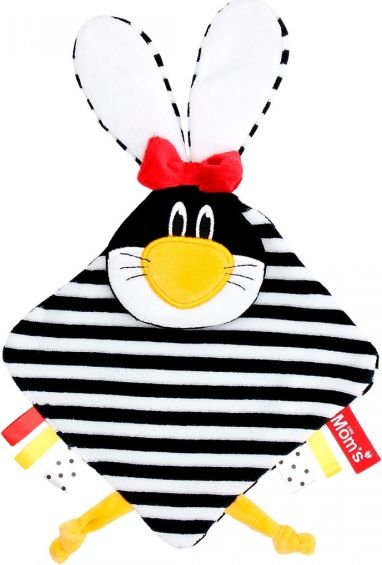 Hencz Toys Roztomilý mazlík/šustík v kontrastních barvách  - červený - obrázek 1
