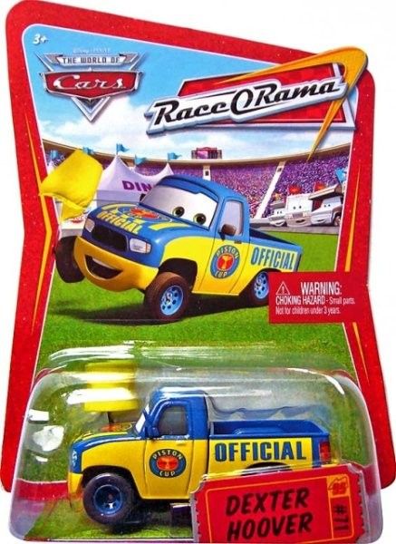 CARS (Auta) - Dexter Hoover with Yellow Flag (Dexter Hoover se žlutým praporkem) - Race O Rama - obrázek 1