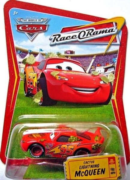 CARS (Auta) - Cactus Lightning McQueen (Blesk s kaktusy na kapotě) - Race O´Rama - obrázek 1
