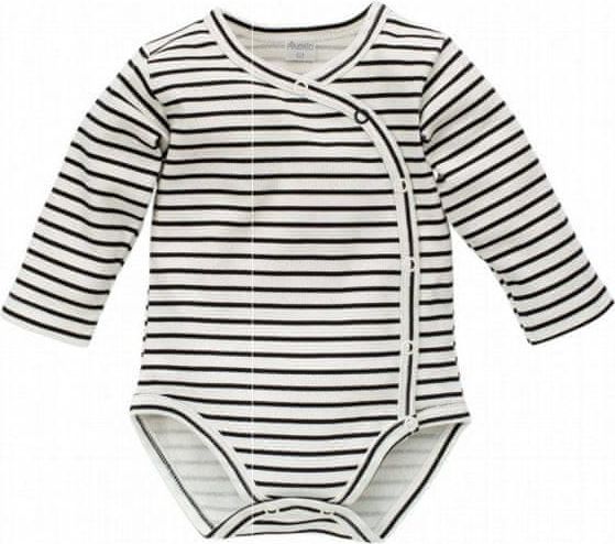PINOKIO Dětské zavinovací body Happy day - černo-bílé 50 - obrázek 1