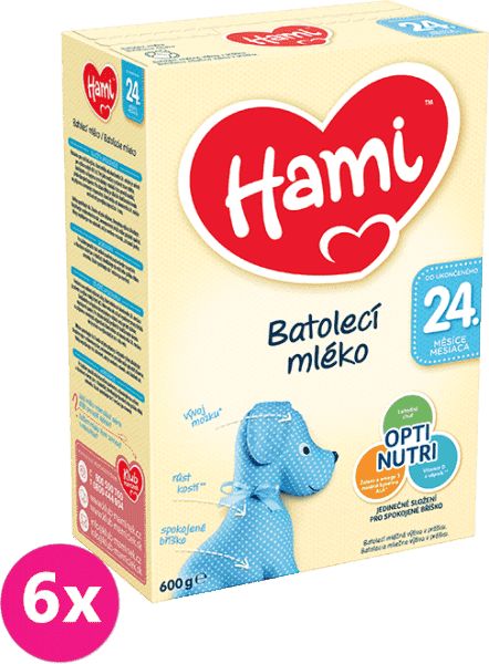 6x HAMI 24+ (600 g) - kojenecké mléko - obrázek 1