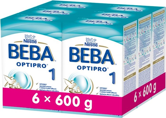6x BEBA OPTIPRO 1 (600 g) - kojenecké mléko - obrázek 1