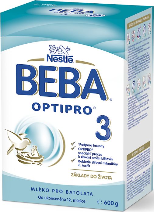 6x BEBA OPTIPRO 3 (600 g) - kojenecké mléko - obrázek 2