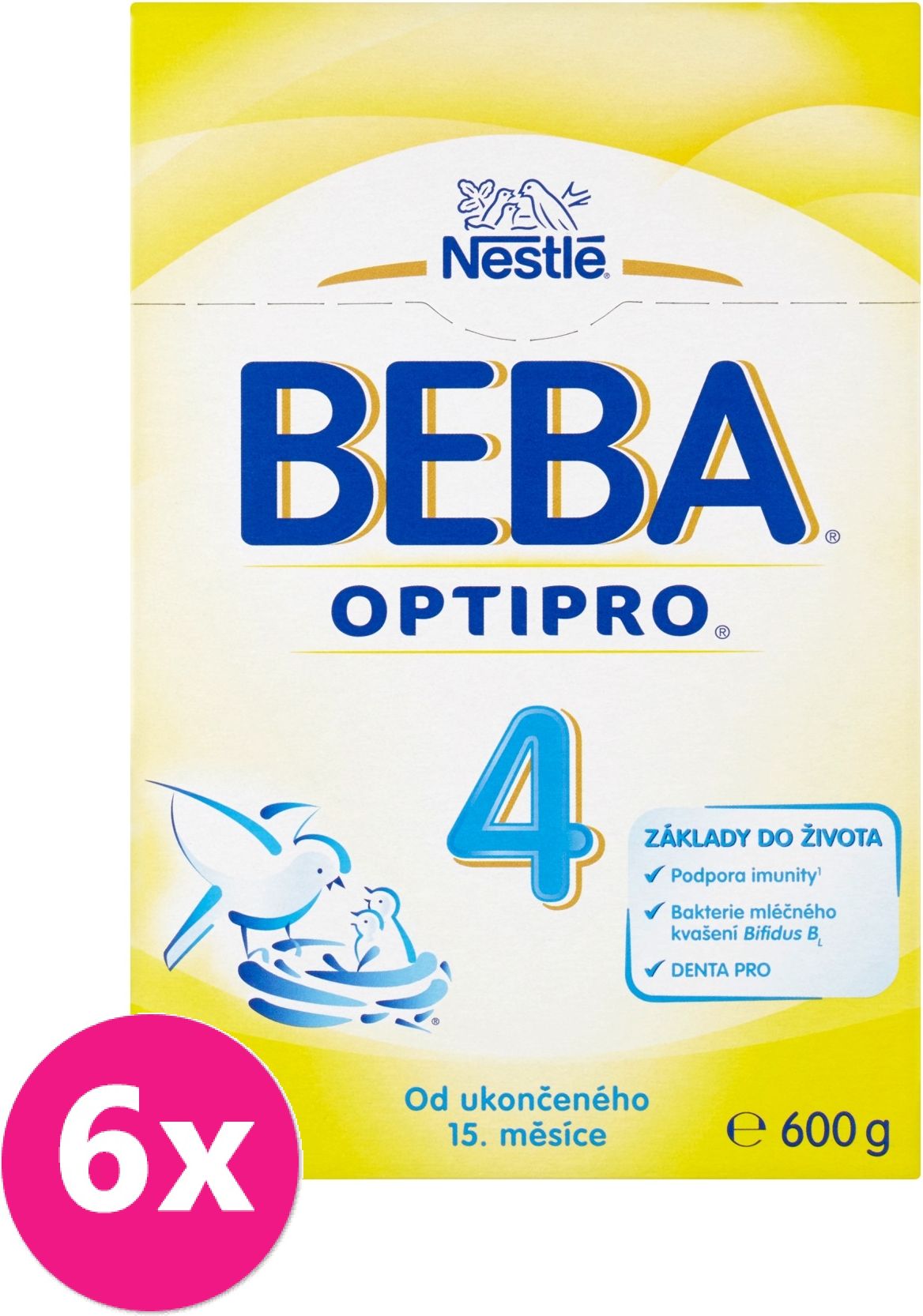 6x BEBA OPTIPRO 4 (600 g) - kojenecké mléko - obrázek 1