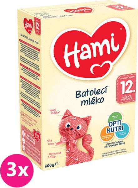 3x HAMI 12+ (600 g) - kojenecké mléko - obrázek 1