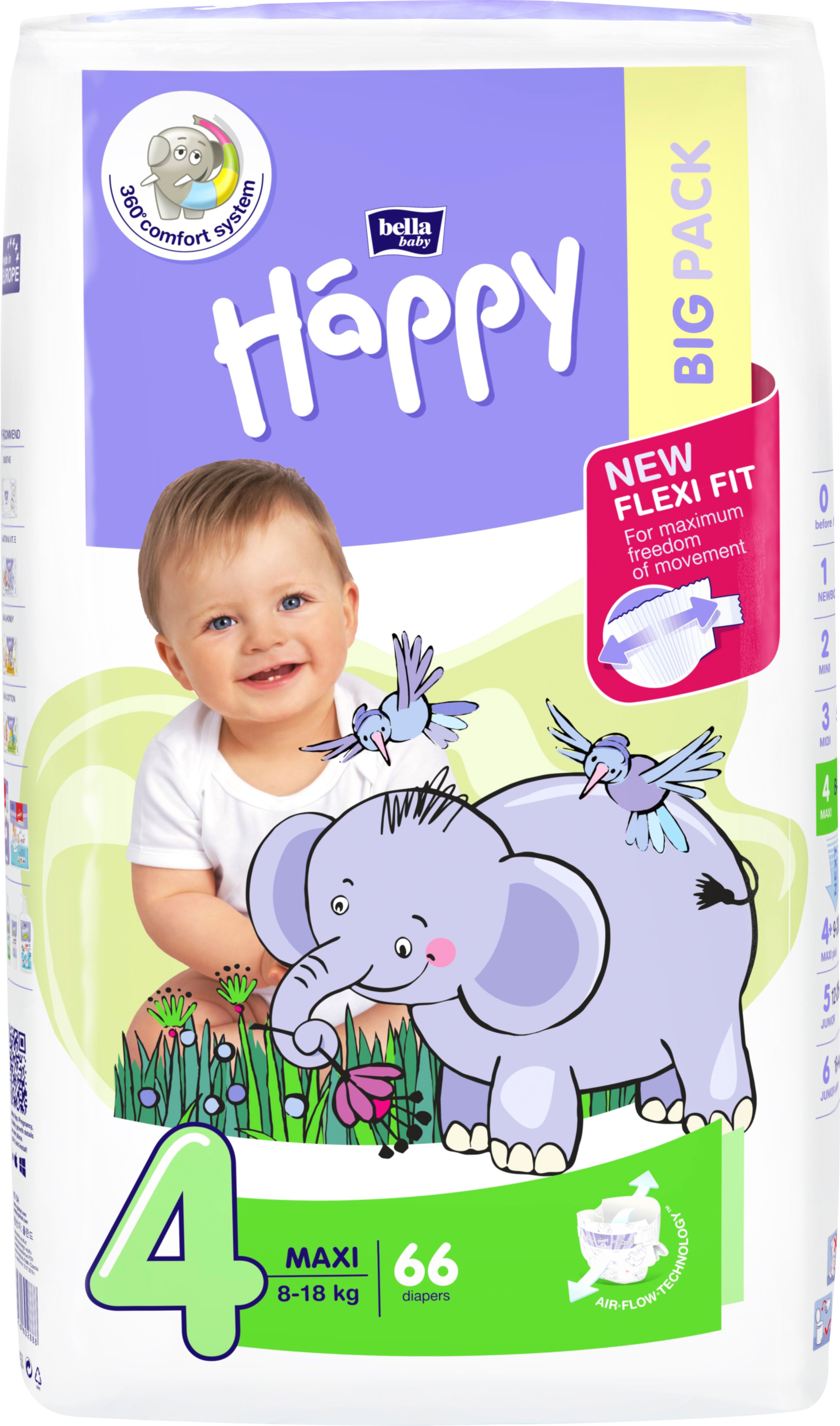 Happy plenky Maxi BIG PACK 66 ks - obrázek 1