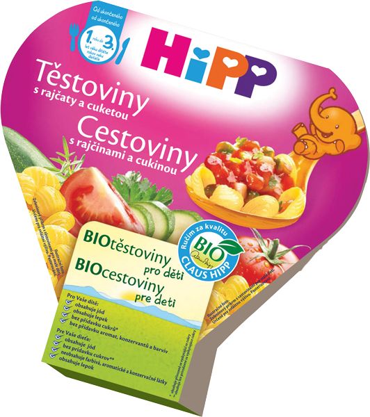 6x HIPP BIO Těstoviny s rajčaty a cuketou (250 g) - obrázek 2
