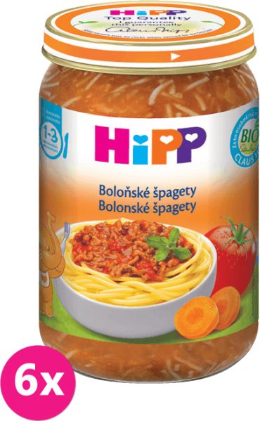 HiPP BIO Boloňské špagety 6x250g - obrázek 1