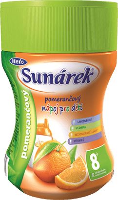 6x SUNÁREK rozpustný nápoj pomerančový - dóza 200g - obrázek 2