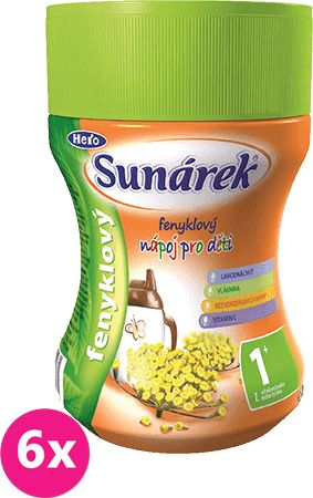 6x SUNÁREK Fenyklový rozpustný nápoj - dóza 200g - obrázek 1